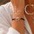 Pulsera concha buen camino cuero