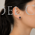 Pendientes Flecha Plata y Azabache