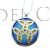 Celt knot pendant silver enamel