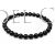Pulsera elástica bolas 6 azabache 21 cm