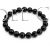 Pulsera elástica bolas 8 azabache 21 cm