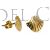 Pendientes concha oro 18k Camino Santiago Compostela