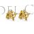 Pendientes nudo de bruja oro 18k