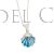 Colgante concha nacar azul