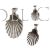 Colgante concha de Santiago plata camino scallop shell