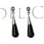 Pendientes plata y azabache Orfebres de Compostela