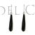 Jais noir boucles d'orelle