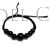 Pulsera bolas de azabache buena suerte