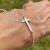 Pulsera plata cruz latina