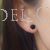 Black jet scallop shell earrings handmade camino