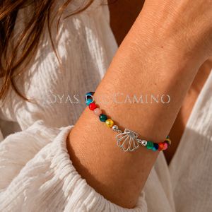 Pulsera Concha y Piedra Natural Buen Camino