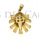 Colgante concha de Santiago con cruz oro Ourives de Compostela