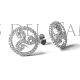 Celt triskel earrings handmade silver