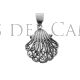 Pendentif Coquillage Camino Santiago en argent et filigrane