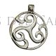 Colgante triskel celta plata