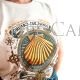 Camiseta concha mapa Camino de Santiago