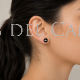 Pendientes Flecha Plata y Azabache
