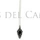 Colgante plata y azabache filigrana Artesania de Galicia