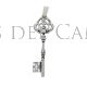Colgante llave plata