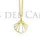 Colgante concha Berenguela Joyas del Camino plata dorada