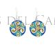 Pendientes trisquel celta esmalte Artesania de Galicia