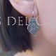 Boucles d'oreilles Gala Silver Toad Galicia