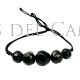 Pulsera bolas de azabache facetadas