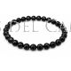 Pulsera elástica bolas 6 azabache 21 cm