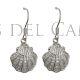 Pendientes Concha Vieira Peregrino Camino de Santiago Plata Circonitas