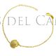 Pulsera Concha Santiago Circonitas Dorada