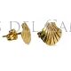 Pendientes concha oro 18k Camino Santiago Compostela