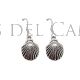 Pendientes concha plata