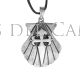 Coquille et croix Chemin Saint Jacques pendentifs 