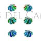 Pendientes Itinere concha de Santiago presion colores