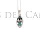 Colgante plata azabache turquesa joyas de Galicia