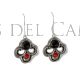 Pendientes azabache y coral