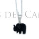 Colgante elefante azabache buena suerte