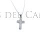 Colgante cruz plata y circonitas