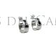 Pendientes aros plata y azabache