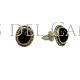 Pendientes plata azabache oro