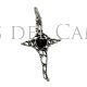 Cruz de Santiago Plata y Azabache