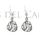 Pendientes triskel o trisquel celta plata