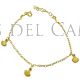 pulsera conchas doradas