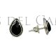 Pendientes de plata y azabache