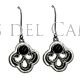 Pendientes plata y azabache artesanía de Galicia