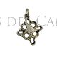 Cruz filigrana latina con concha Camino de Santiago de Compostela
