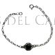 Pulseras de plata y azabache