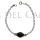 Pulseras de plata y azabache