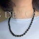 Collar bolas de azabache facetado