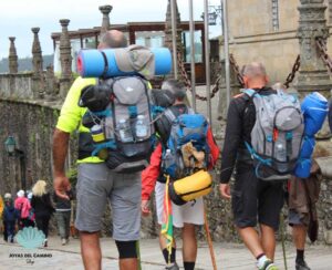 Peregrinos Camino de Santiago Mochilas